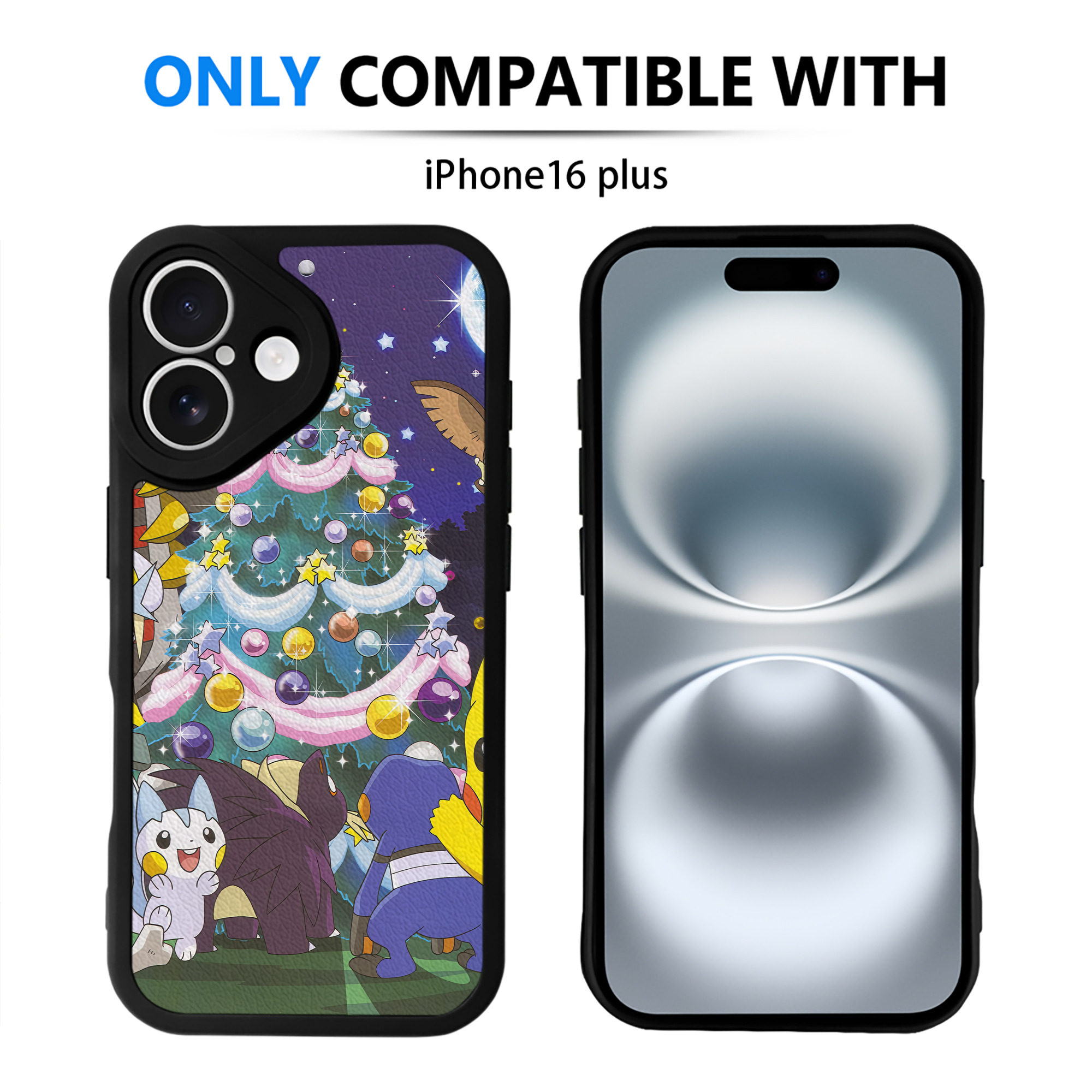 （画像用） ポケットモンスター Pokémon 【iPhone 16シリーズ対応】シリコンスマホケース（レザー調） 材質：シリコン